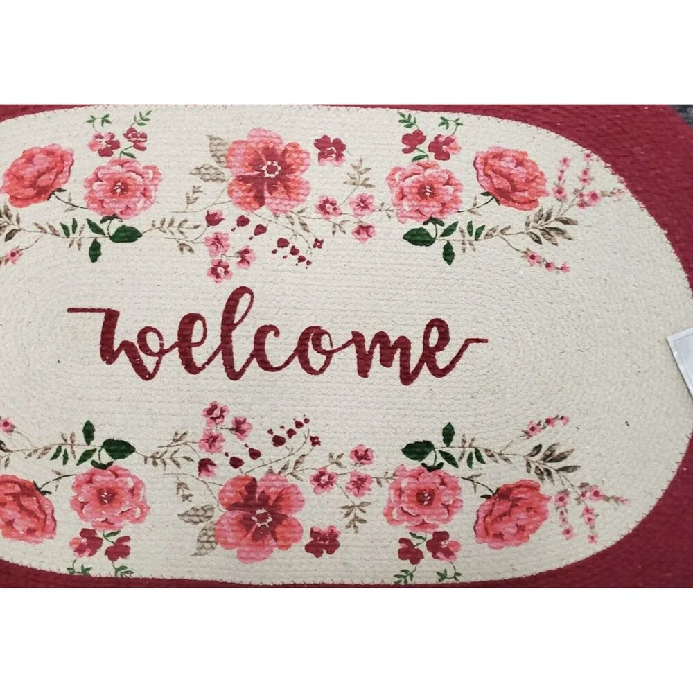 Large Oval Braided Runner Floor Rug(21